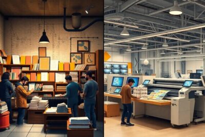 diferencias entre imprentas de barrio y grandes imprentas online Imprentas en España